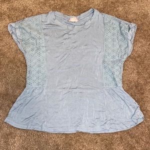 Blue short sleeve shirt